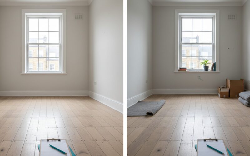 Check-in report and check-out report compared — the matched-pair documentation that protects a landlord's deposit position