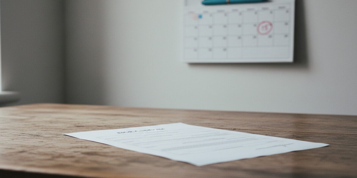 How long does an EICR last — renewal date marked on a landlord's calendar alongside the original certificate