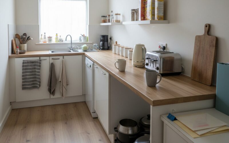Do I need an HMO licence — shared kitchen in a London HMO showing multi-household occupancy