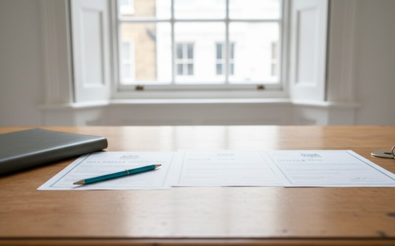 Landlord compliance London certificates — Gas Safety, EICR, and EPC documentation prepared for a rental property